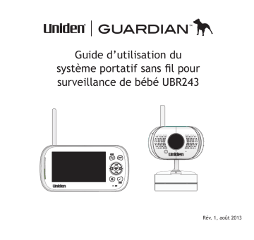 Manuel du propriétaire | Uniden UBR243 Manuel utilisateur | Fixfr