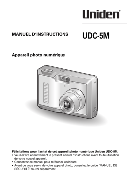 Uniden UDC5M Manuel utilisateur