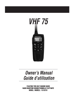 Uniden VHF75 Manuel utilisateur