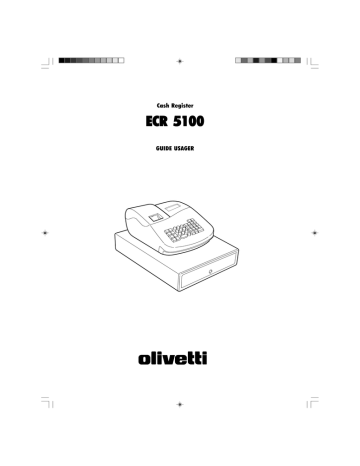 Manuel du propriétaire | Olivetti ECR 5100 Manuel utilisateur | Fixfr