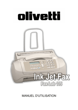 Olivetti Fax-Lab 115 Manuel utilisateur