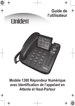 Uniden 1380 Manuel utilisateur