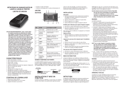 Uniden LRD750 Manuel utilisateur