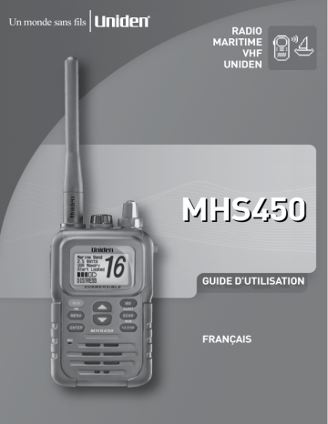 Manuel du propriétaire | Uniden MHS450 Manuel utilisateur | Fixfr