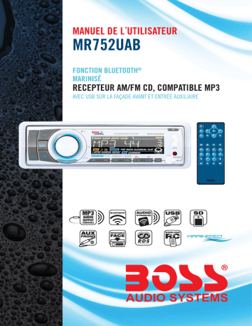 Manuel du propriétaire | Boss Audio Systems MR752UAB Manuel utilisateur | Fixfr