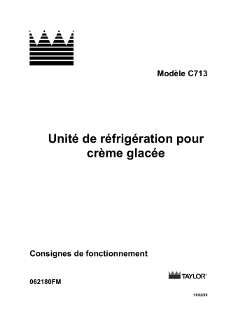 Manuel du propriétaire | Taylor Model C713 Manuel utilisateur | Fixfr