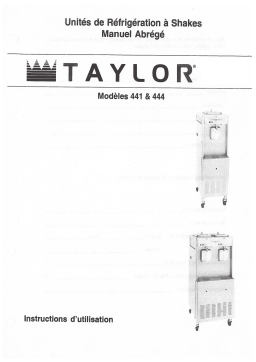 Taylor Model 441/444 Manuel utilisateur
