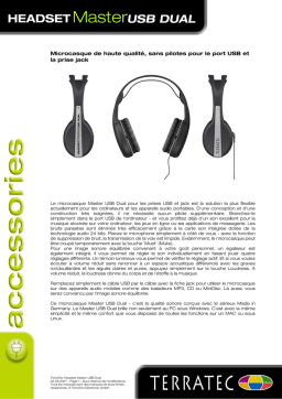 Terratec Headset Master USB Dual Manuel utilisateur