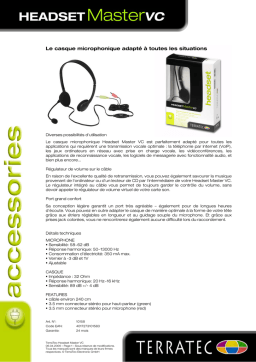 Terratec HeadsetMasterVC Manuel utilisateur