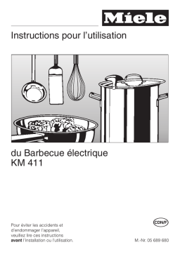 Miele KM411 Manuel utilisateur