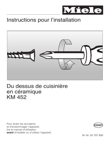 Manuel du propriétaire | Miele KM452 Manuel utilisateur | Fixfr