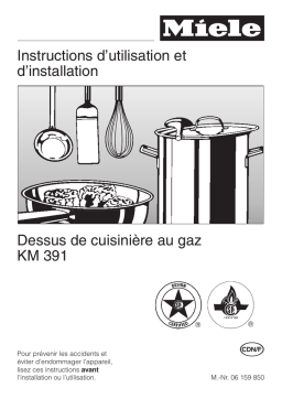 Miele KM391 Manuel utilisateur