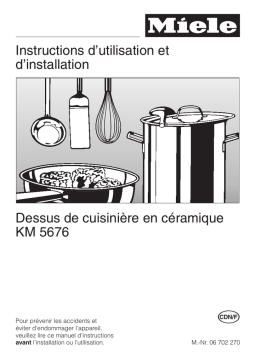 Miele KM5676 Manuel utilisateur