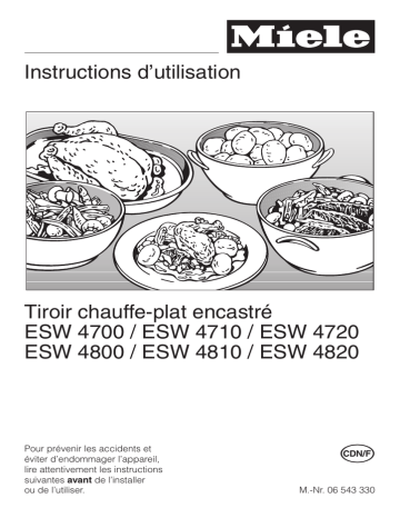 Manuel du propriétaire | Miele ESW4000 Manuel utilisateur | Fixfr