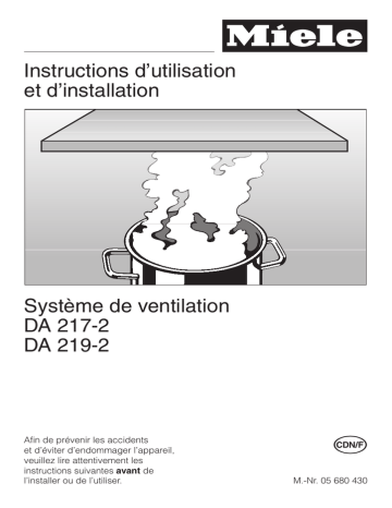 Manuel du propriétaire | Miele DA217 Manuel utilisateur | Fixfr