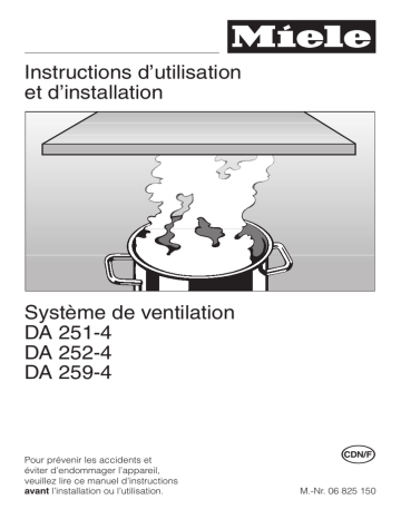 Manuel du propriétaire | Miele DA251 Manuel utilisateur | Fixfr