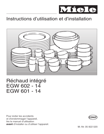 Manuel du propriétaire | Miele EGW602 Manuel utilisateur | Fixfr