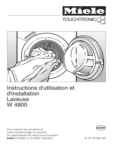 Manuel du propriétaire | Miele W4800 Manuel utilisateur | Fixfr