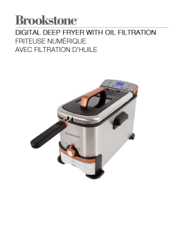 KALORIK BRK FT 45029 CP Brookstone 3.2 Qt. Digital Deep Fryer with Oil Filtration, Copper Manuel utilisateur