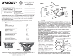 Kicker 2007 haut-parleur d'extrmes graves CompVT Manuel utilisateur