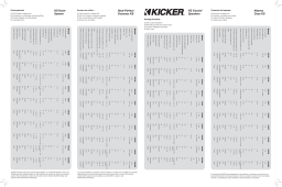 Kicker 2014 KS Coaxial Speakers Manuel utilisateur