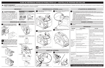 Manuel du propriétaire | Ryobi RYi911LP Manuel utilisateur | Fixfr