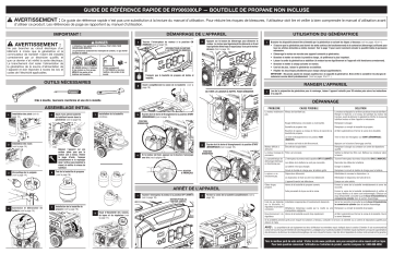 Manuel du propriétaire | Ryobi RY906300LP Manuel utilisateur | Fixfr