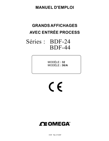 Manuel du propriétaire | Omega BDF-24, 44 Manuel utilisateur | Fixfr