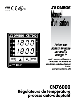 Omega CN76000 Manuel utilisateur