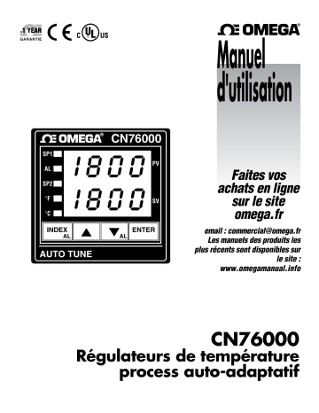 Manuel du propriétaire | Omega CN76000 Manuel utilisateur | Fixfr