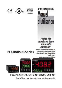 Omega CN32Pt, CN16Pt, CN16PtD, CN8Pt, CN8PtD Manuel utilisateur