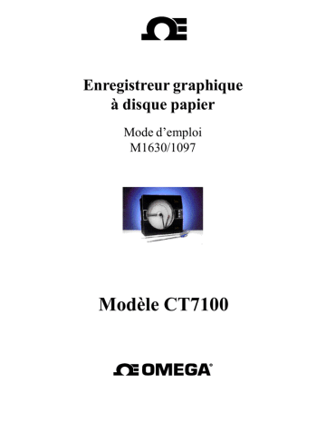 Manuel du propriétaire | Omega CT7100 - French Version Manuel utilisateur | Fixfr