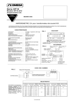 Omega DP18 Manuel utilisateur