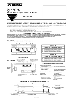 Omega DP18 Options R1 / R2 Manuel utilisateur