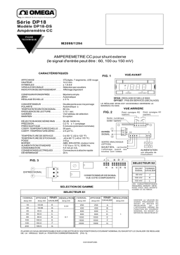 Omega DP18-DS Manuel utilisateur