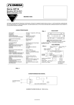 Omega DP18-DV1 Manuel utilisateur