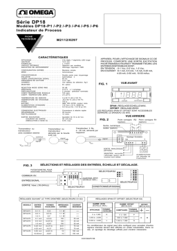 Omega DP18-P1 /-P2 /-P3 /-P4 /-P5 /-P6 Manuel utilisateur