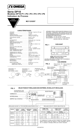 Manuel du propriétaire | Omega DP18-P1 /-P2 /-P3 /-P4 /-P5 /-P6 Manuel utilisateur | Fixfr