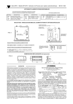 Omega DP18-P8 Manuel utilisateur