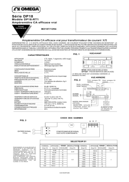 Omega DP18-RT1 Manuel utilisateur