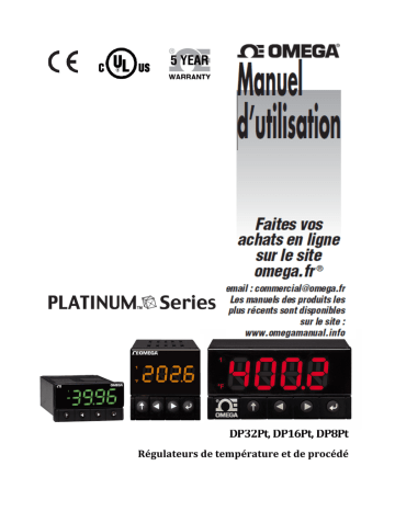 Manuel du propriétaire | Omega DP32Pt, DP16Pt, DP8Pt Manuel utilisateur | Fixfr