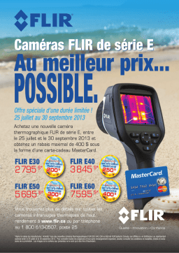 Omega FLIR  Cameras thermiques - e Serie Canada seulement Manuel utilisateur