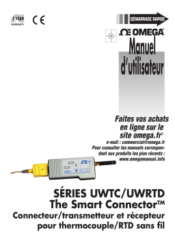 Omega UWTC/UWRTD Series Manuel utilisateur