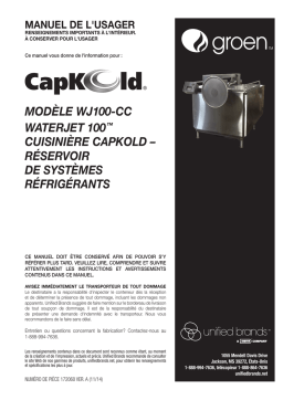 Capkold WJ100-CC Manuel utilisateur