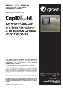 Capkold CKCP HMI Manuel utilisateur