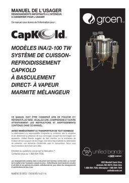 Capkold INA/2-100 TW Manuel utilisateur
