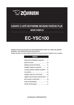 Zojirushi EC-YSC100 Manuel utilisateur