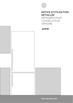 Gorenje ORK192X Réfrigérateur combiné pose libre Manuel utilisateur