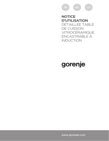 Manuel du propriétaire | Gorenje IT643BSC Table de cuisson à induction Manuel utilisateur | Fixfr