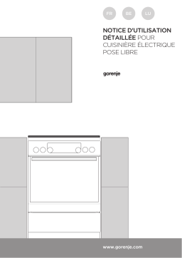 Gorenje EC6353WPA Cuisinière électrique Manuel utilisateur